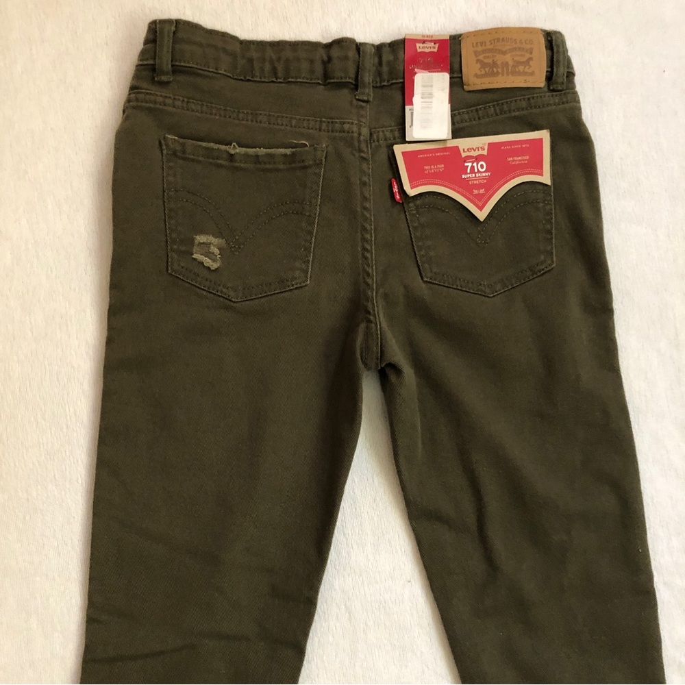 Levi’s 710 Super Skinny Distressed Jeans Adjustable Waist - Picture 6 of 6